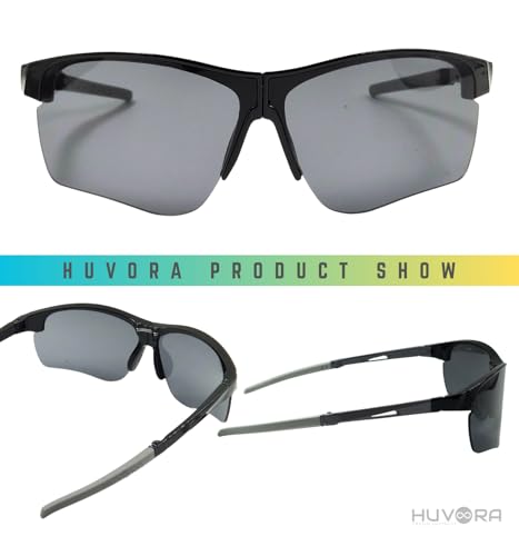 Image of Foldable Sports Sunglasses for Cricket Riding Driving Cycling Anti Glare Rimless UV400 Protected Goggles for Men Mirrored Shades for Man Stylish Branded Night Driving Glasses