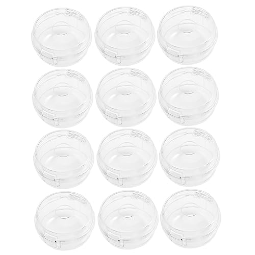 HEMOTON 12pcs Stove Covers Child Safety Knob Locks for Gas Stove Oven Cover Heat Resistant Child Proof Stove Knob Covers