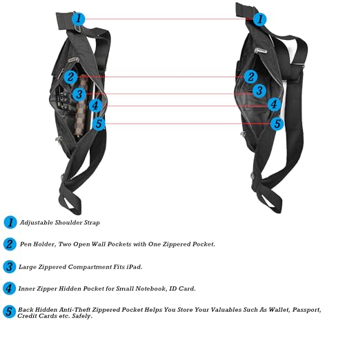 Image of NICGID Sling Bag Chest Shoulder Backpack Crossbody Bags Casual Daypack for Men Women, Black-014, Small, Travel
