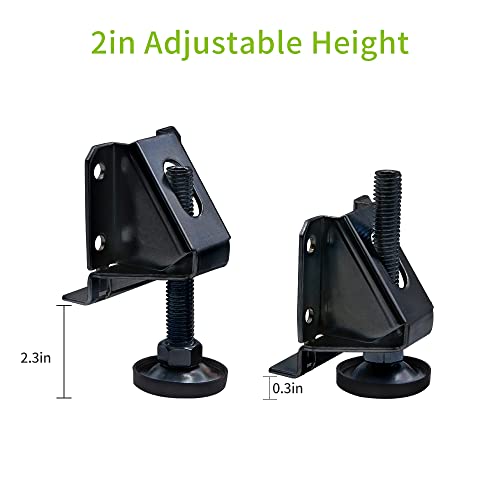 image for DkOvn 4/8/16 Pack Heavy Duty Leg Leveler, Leveling Feet, Adjustable Fu