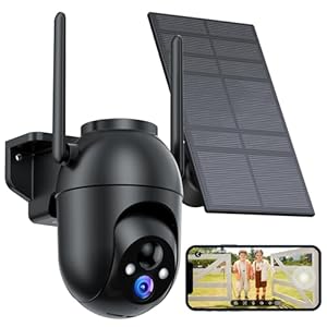 Security Cameras Wireless Outdoor Solar: 2K WiFi Camera for Home Security System – Battery Powered Cam IP66 Waterproof Motion Sensor – Camaras de Seguridad para Casa Inalambricas