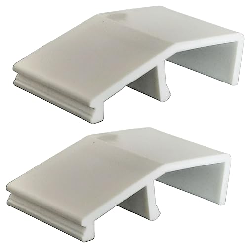 UPVC Door Run Up Block Riser, Clip in Fit - Set of 2 Replacement Plastic Door Closing Guides