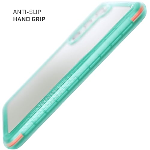 Image of Ghostek Covert Galaxy S23 Phone Case Clear with Military Grade Shockproof Protection, Non-Slip Grip, Protective Silicone Cover Designed for 2023 Samsung Galaxy S23 (6.1 inch) (Teal)