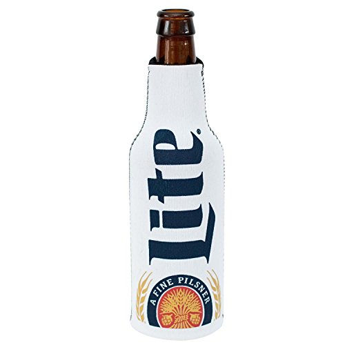 Officially Licensed Miller Lite Bottle Suit Neoprene Beer Huggie Cooler Zipper Sleeve (1)