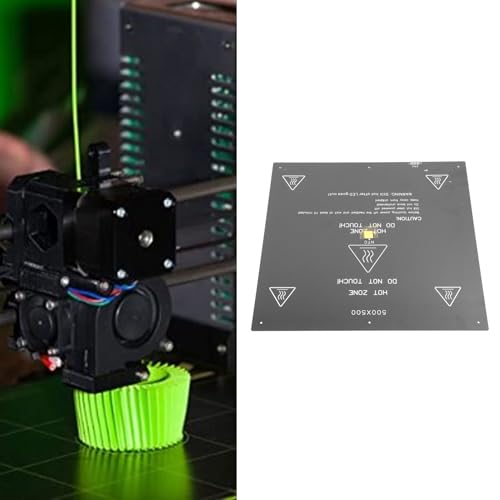 3D-Drucker-Heißbett, 24 V, 350 W, Hochleistungs-Aluminiumlegierung, 500 X 500 Mm, mit Selbstklebender, Schnell Erhitzender Bauoberfläche, 3D-Drucker-Heizbett-P