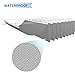 E&K 4'Wx16'L Waterproof Pergola Shade Cover Retractable Canopy Outdoor Wave Sun Shade for Patio Garden Backyard Deck Trellis (Light Gray)