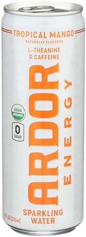 Ardor, Water Sparkling Tropical Mango Organic, 12 Fl Oz