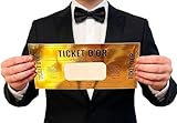 Cappstan UK Grande Cartes à Gratter en Or Golden Ticket Surprise | Idées Cadeaux d'Été | Cadeaux de Graduation | Passe d'Embarquement pour les Fêtes (Grande Français - Lot de 1)