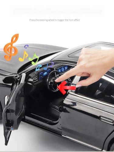 MTG Metro Toys & Gift - HONGQI RED Flag H9 | 1:24 Scale | Diecast Model Metal Pull Back Toy car for Kids with Openable Doors & Light, Music Toy Vehicle for Kids 【Colors as Per Stock】