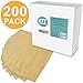 Fit Meal Prep 200 Pack Paper Sandwich Bags 7 x 6”, Greaseproof Snack Bags, Unbleached Pastry Bag, Recyclable Small Brown Paper Bags, Cookie Sleeves, Food Packing for Bakery, Donuts