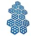 Vaveren 12Pcs Hexagon Surfboard Traction Pads Anti Slip Mat Premium Decking Accessories Deck Grips Deck Pads for Grip Surf Paddleboard, Blue