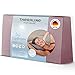 Theraline Kopfkissen - Orthopädisches Schlafkissen & Nackenstützkissen - Ergonomisches Kissen für Rücken & Seitenlage - Orthopädisches Kissen mit Bezug - Kissen mit Mikroperlen – Melange Rosenholz