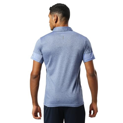Image of berge' New Mens Melange Polyester Dry Fit Collar Polo Tshirts for Men, Quick Drying & Breathable Fabric, Gym Wear & Workout Tees|Collar Tshirt for Men|Slim Fit Half Sleeve Tshirt|Polo Neck Tshirts