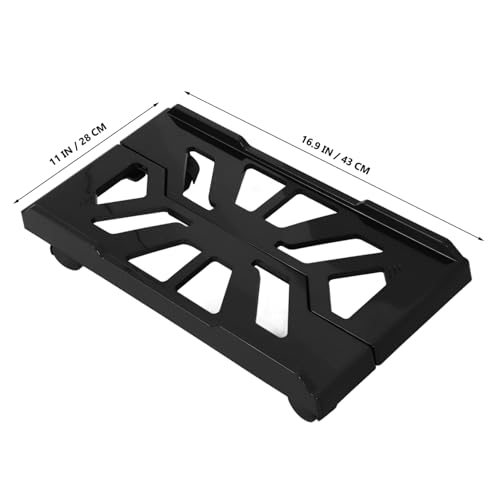 Soporte para torre de PC KALLORY con ruedas, soporte de piso para CPU con movilidad fácil, ideal para oficina en casa y gaming, eleva el gabinete del suelo o alfombra miniatura 2