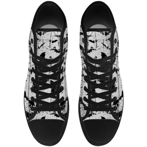 Bat Shoes High Top Canvas Sneakers Lace Up Casual Walking Shoes Gifts for Men Women4
