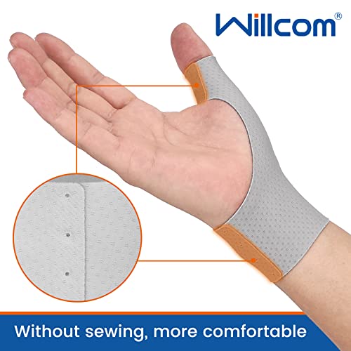 Willcom Thumb Wrist Brace Compression Sleeve (2 Pcs) For Arthritis Pain Relief Protector Support, Soft Elastic Fabric Thumb Spica Splint Glove Liner For Women And Men -Fits Both Hands (Large) #TOP3