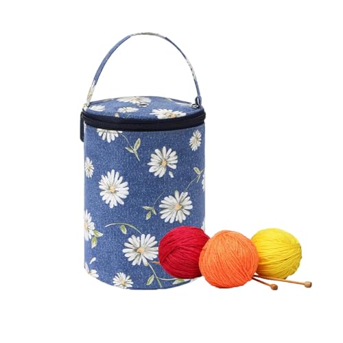 Lansls Saco de tecelagem para fio e lã, organizador de filamentos para mala, organizador de fios de crochê mala, filamento de croché saco de lã, para fios e acessórios de tecido (B)