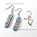 Transgender pride earrings, handmade chainmail LGBTQIA jewelry; pink, white, blue
