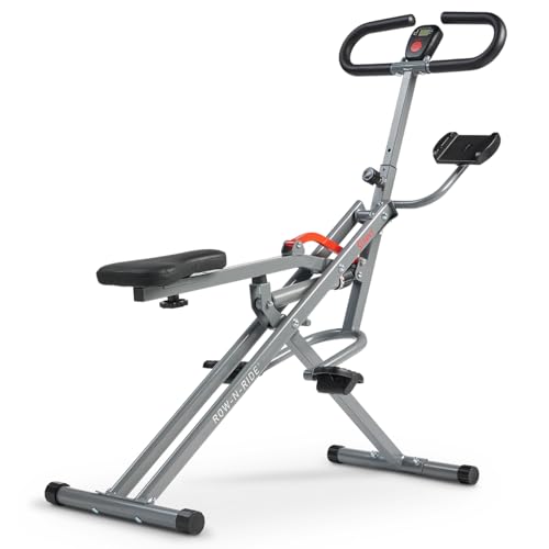 Sunny Health & Fitness Smart Hydraulic Row-N-Ride Squat Assist Trainer - image 4