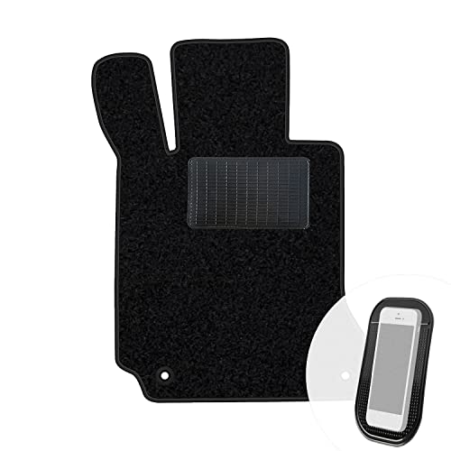 moto-MOLTICO Fahrer Fußmatte Auto Velours Fahrerseite Autoteppiche Schwarz Fahrermatte 1-teilig...