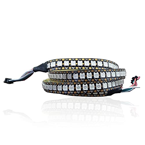 Tira LED ws2812b RGB 1m 144 LEDs Negro IP30 miniatura 1