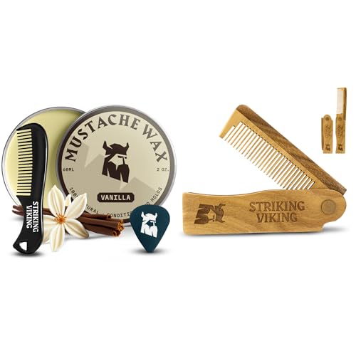 Striking Viking Mustache Wax & Comb