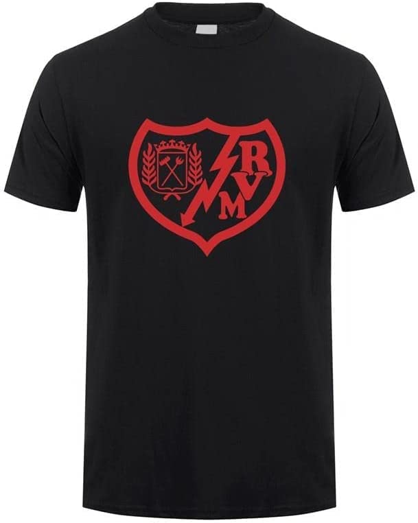 Rayo Vallecano T Shirt Men Summer Short Sleeve Cotton Man Tops Fashion T-Shirts