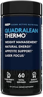 RSP QuadraLean Thermogenic Fat Burner for Men & Women, Weight Loss Supplement, Crash-Free