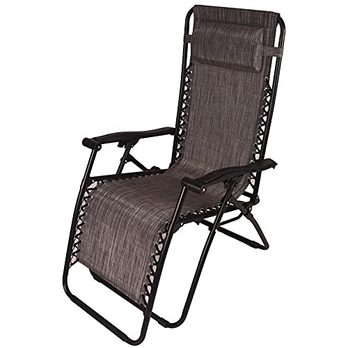 RELAX SDRAIO POLTRONA ZERO GRAVITY 162/175 X 65 X H112 CM (Grigio)