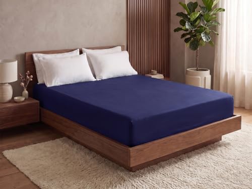 Image of SleepyCat Waterproof Lycra Mattress Protector | Single 72x36 | Navy Blue