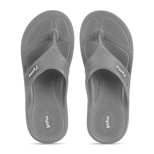 YOHO Drizzle Soft Slippers for Men | Mild Acupressure | Lightweight