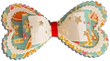 Miniatura 3 de 2 piezas de lazos de metal troquelados, 2 troqueles de corte de lazos, plantillas de papel para tarjetas, manualidades, troqueles de corte de metal,