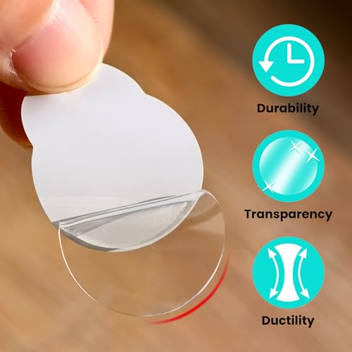 Image of Double Sided Sticky Tape Dots,Clear Strong Adhesive Tack for Walls, Balloon