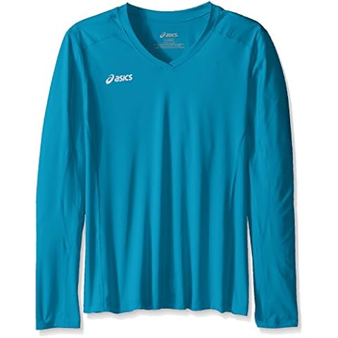 ASICS - Camiseta de Deporte y Fitness para niño, niña, Color Atomic Blue, tamaño Large Cover