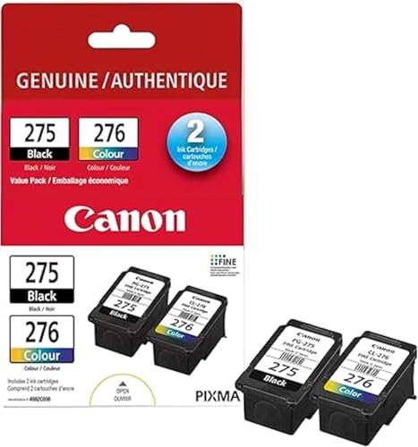 Cartouches Canon PG-275 CL-276 d'origine pour documents professionnels nets