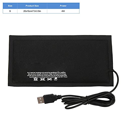 Alfombrilla térmica para reptiles tamaño grande 28x18cm USB miniatura 7