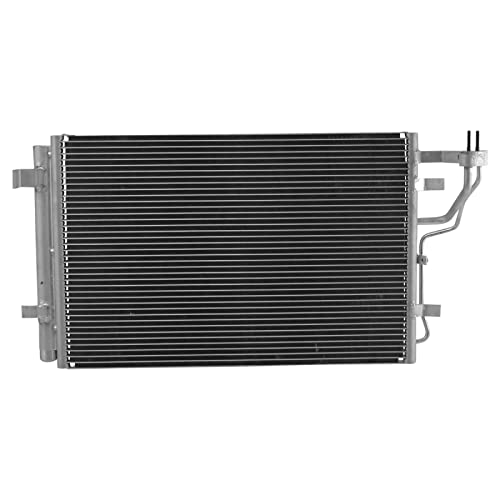 Image of TRQ A /C Condenser and Receiver Drier Assembly Compatible with 2007-10 Hyundai Elantra 2011-12 Elantra L4 2.0L
