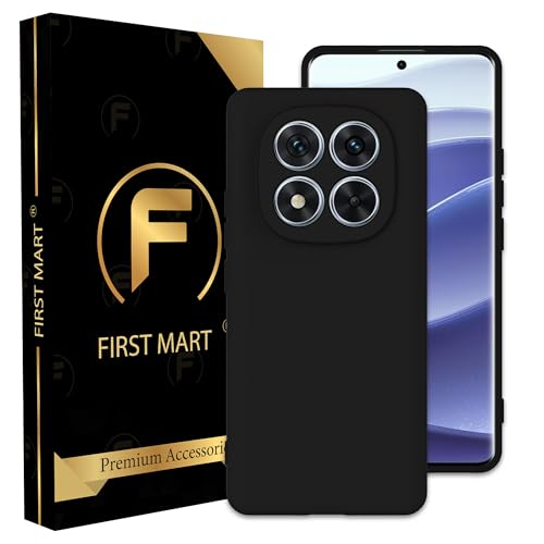 Image of FIRST MART Matte Silicone Back Cover for Redmi Note 15 Pro - Black
