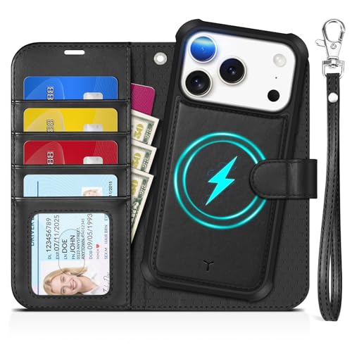 Étui Cuir iPhone 17 Pro TUCCH Finition Premium Housse Clapet Magnétique