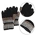 Beaupretty 1Pair Knitted Mittens for Warm and Windproof Gloves for Fashionable Striped Knit Gloves for Autumn and Winter for Daily Activities and Kindergarten
