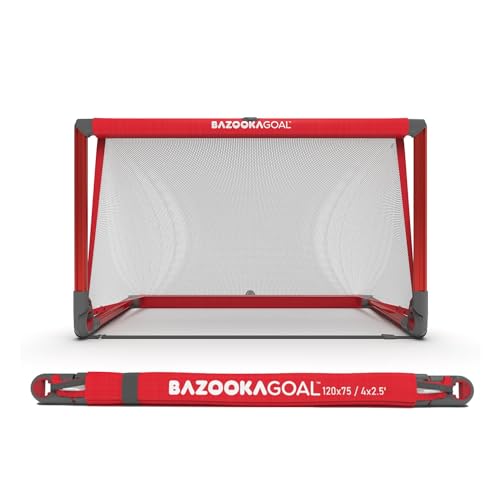 BazookaGoal Original Solid Frame Pop Up Goal - Folding Mini Socce...