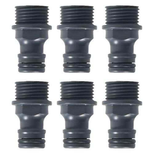 AIRTILY 6 Pezzi Raccordi per Tubi, Spruzzatore da Giardino, Adattatore per Tubo, Acqua da Giardino, Accessori per Tubi.