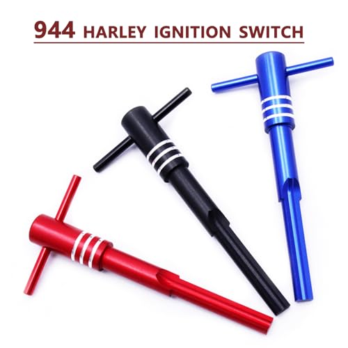 Image of Motorcycle 944 Ignition Switch Housing Alignment Tool Chopper Cylinder Kit for Harley FLH /T 2014-2020 (Red)