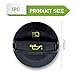 Titgoes 1 PC Engine Oil Cap, Seal & Waterproof Fuel Tank Protector, OE #06K103485A Automotive Engine Oil System Replacement, Compatible with Volkswagen Audi (Black)