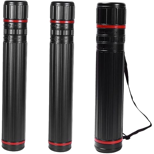 Operitacx Extendable Poster Tubes Expandable Storage Tube Poster Holder for Drawing Storage Adjustable Strap