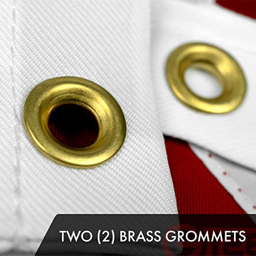 G128 American Usa Flag | 1X1.5 Ft | Toughweave Series Embroidered 210D Polyester | Country Flag, Embroidered Stars, Sewn Stripes, Indoor/Outdoor, Vibrant Colors, Brass Grommets #TOP1