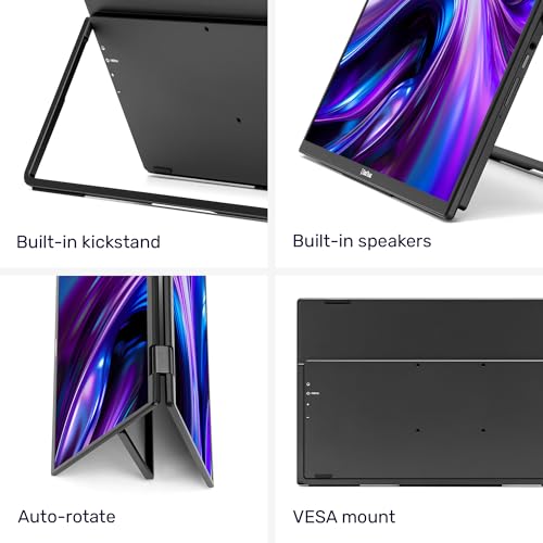 Image of SideTrak Solo Book 15.6 inch Foldable Dual Screen Portable Monitor - FHD Portable Stacked Monitor, External Display for Laptop, Extender with Stacked Dual Monitors for Mac, PC, and Chromebook