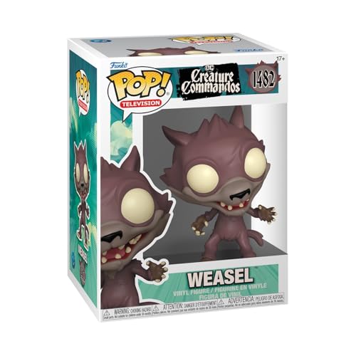 Funko Pop! TV: Creature Commandos – Weasel - DC Comics- Figura de Vinilo Coleccionable - Idea de Regalo - Mercancia Oficial - Juguetes para Niños y Adultos - Comic Books Fans