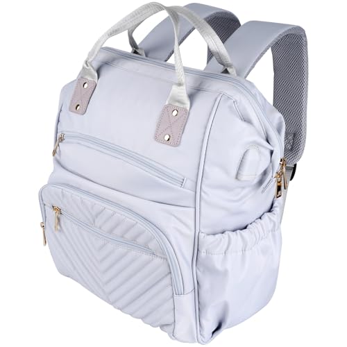 Laptop Backpack for Women, 16 Inch Fashion Computer Work Bag with USB Port, Large Capacity for Travel Business Casual, Blue