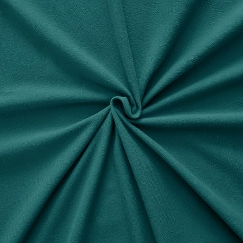 Image of Flannel Sheets King Size ✅ Warm and Cozy ✅ Deep Pocket ✅ Breathable ✅ All Season Bedding Set with Fitted with Full Elastic & Built in Corner Sheet Straps, Flat and Pillowcases, King, Teal Green